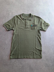 Italian Military Polo Shirt Men's Small Green Short Sleeve Army Utility