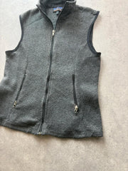 Patagonia Synchilla Gilet Women’s Medium Grey Fleece Body Warmer Outdoor Hiking