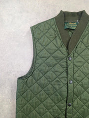 Vintage 1980s Beaver of Bolton Gilet Men's Large Body Warmer Green Country