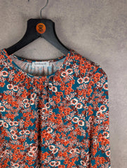 Kettlewell Top Womens Small S Floral Long Sleeve