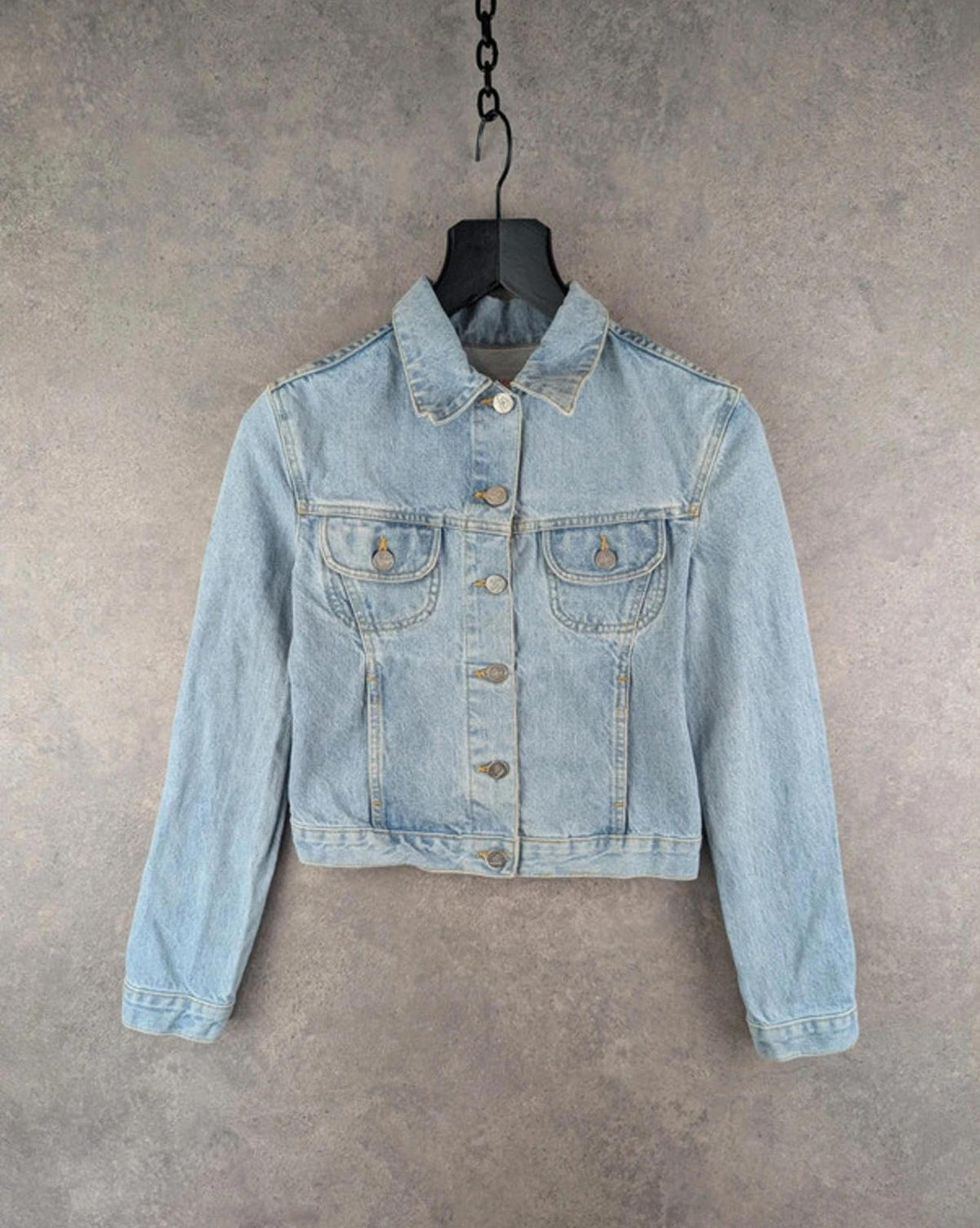 Quicksilver Jacket Womens XS Extra Small Blue Denim Y2K