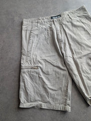 Quiksilver Shorts Men’s XL Beige Cargo Utility Long Shorts Y2K Skater Surfer