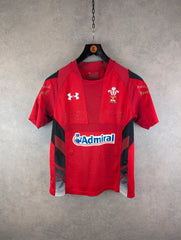 Under Armour Shirt Mens Medium M Red Rugby Union Home
