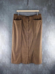 Orvis Skirt Womens XL Extra Large Brown