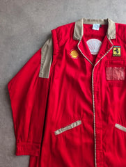 Scuderia Ferrari Workwear Coat Men's Large Red Motorsport Racing Utility Jacket