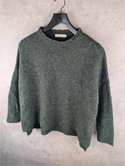 Rabens Saloner Jumper Womens Small S Green Selvi Alpaca Wool