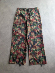 Vintage Swiss Army Military Cargo Trousers Men's W32 L32 Camouflage Combat