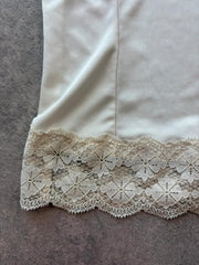 The Limited Cami Top Women’s Medium Cream Lace Trim Y2K Boho Festival Adjustable