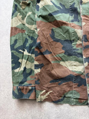 Vintage 1990s Italian Army Jacket Men’s Medium Woodland Camouflage Military