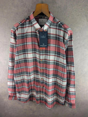 Kronstadt Shirt Mens XXL 2XL Checked Long Sleeve New