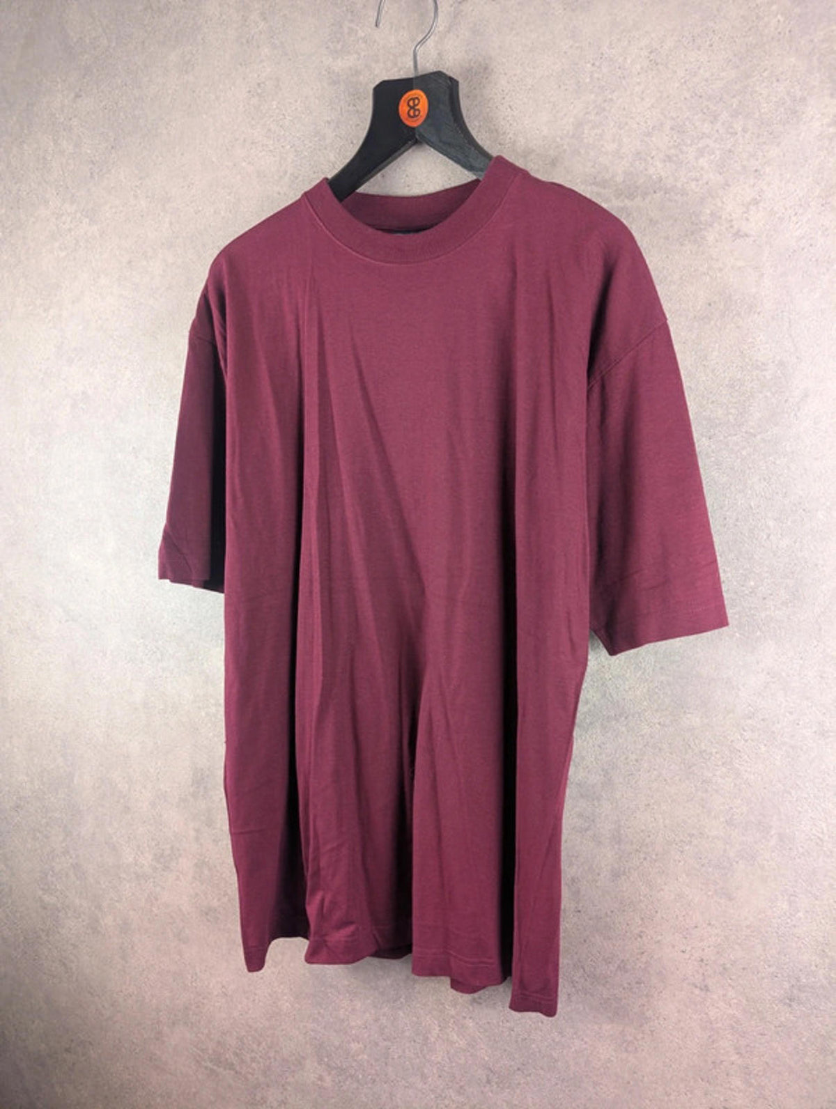 Blue Thunder T-Shirt Mens Large L Y2K Deadstock Burgundy Short Sleeve