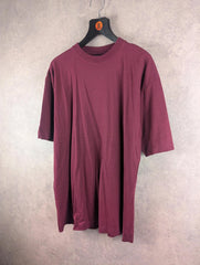 Blue Thunder T-Shirt Mens Large L Y2K Deadstock Burgundy Short Sleeve