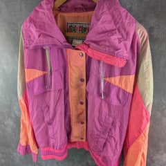 East West Vintage 80s Windbreaker Jacket Size Large