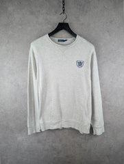 Ralph Lauren Polo Jumper Womens XL Extra Large Grey Vintage Pullover 90s