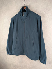 Lotto Jumper Mens Large L Navy Fleece Full Zip Y2K