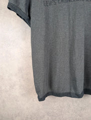 Levi's Engineered T-Shirt Mens Medium M Grey Short Sleeve