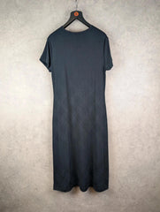 St Michael Dress Womens Extra Large XL Black Long Vintage 90s