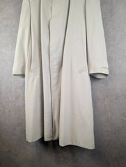 Aquascutum Trench Coat Mens Large L Cream Vintage 90s