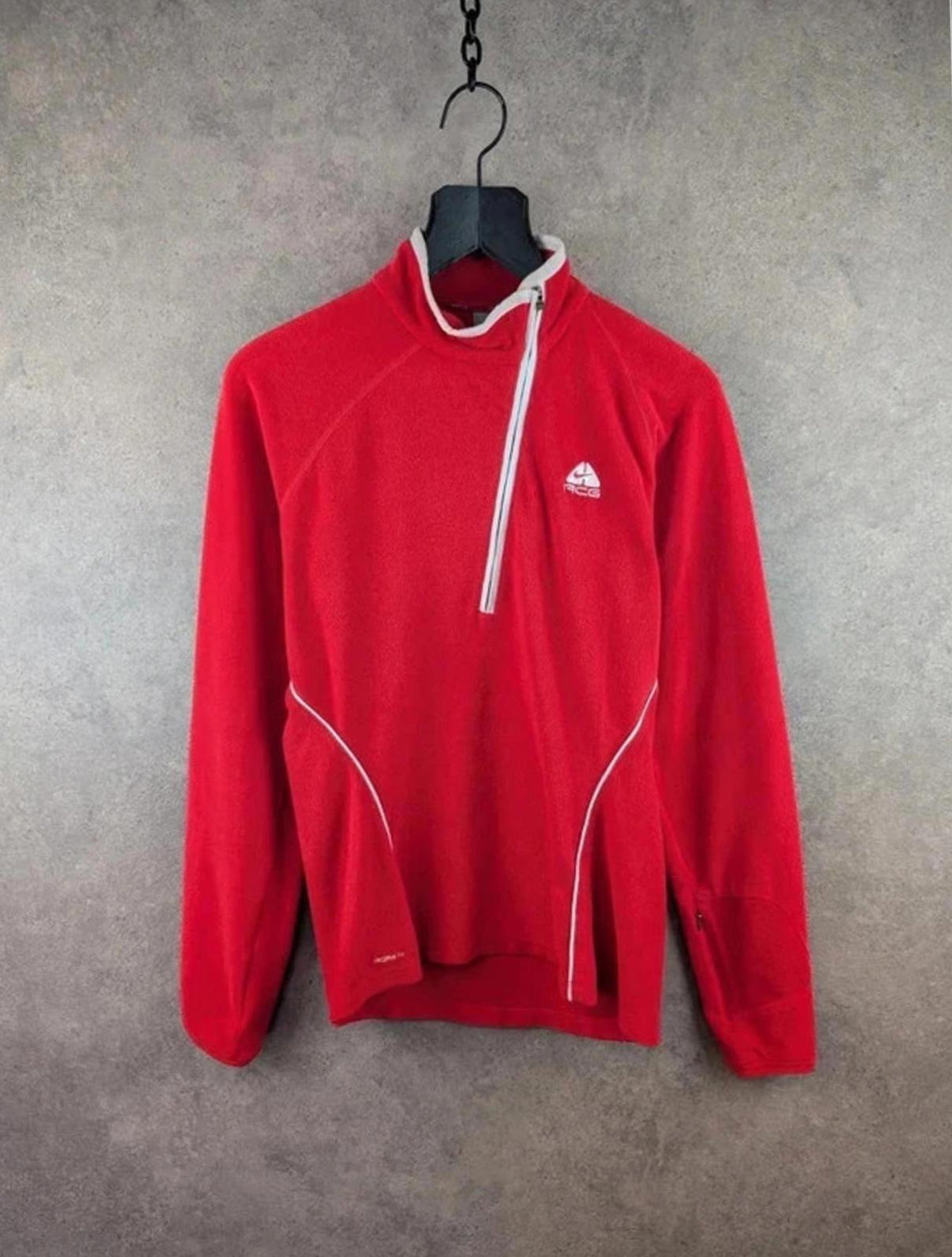 Nike ACG Jumper Womens Large L Red Fleece Pullover Early 2000s
