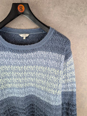 Fat Face Jumper Womens XL Extra Large Blue Knitted Pullover
