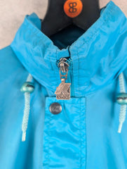 K-Way Coat Mens Small S Blue Packable Vintage