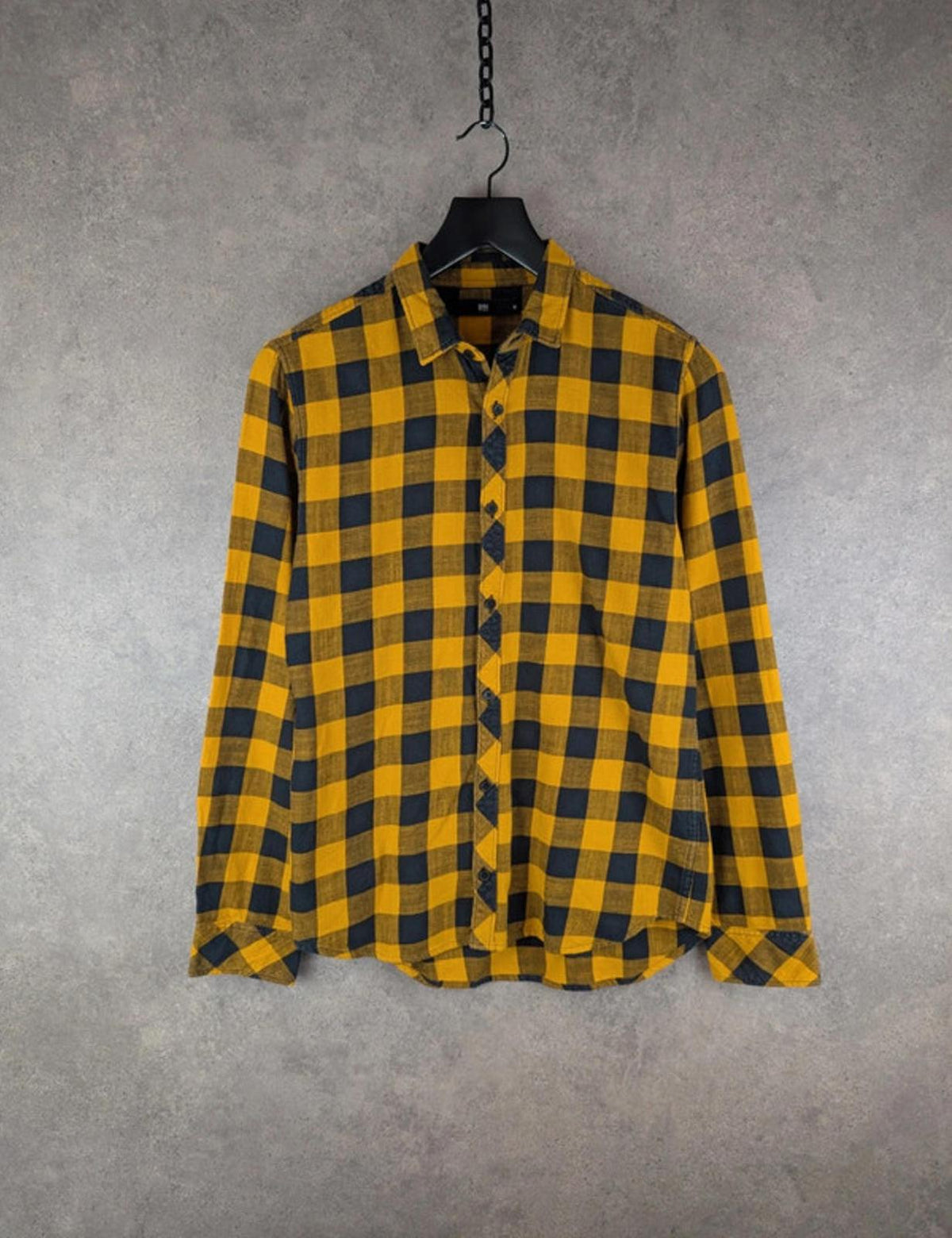 8mm Shirt Mens M Medium Regular Flannel Checked Cotton