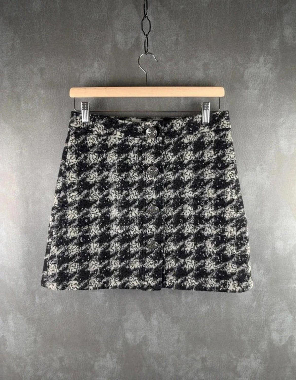 Silvian Heach Skirt Womens S Small Black/White