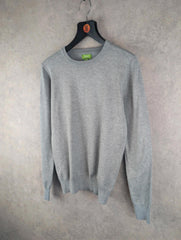 Feraud Jumper Mens M Medium Grey Knitted Pullover