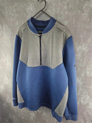 Under Armour Jumper Mens XL Extra Large Blue Soft Shell Pullover Half Zip