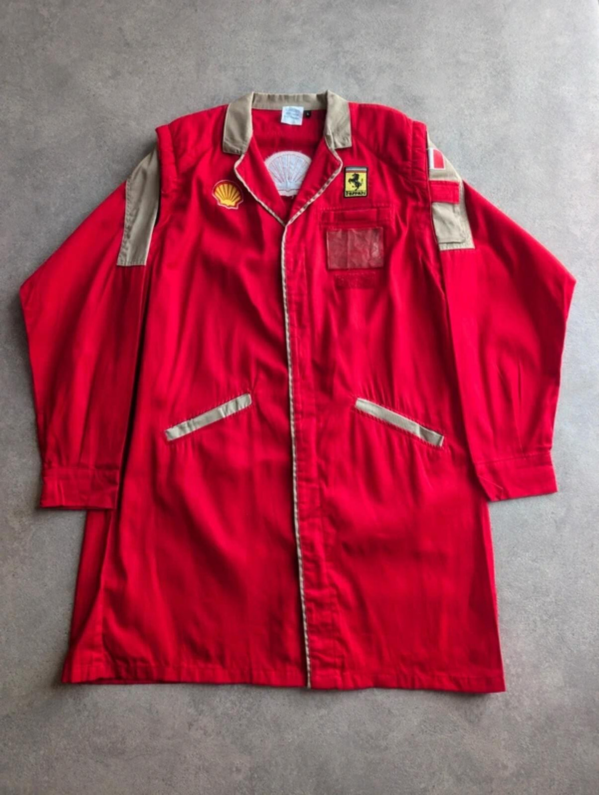 Scuderia Ferrari Workwear Coat Men's Large Red Motorsport Racing Utility Jacket