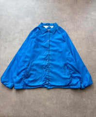 Vintage 1980s Windbreaker Jacket Mens XL Blue Retro Festival Coach Jacket