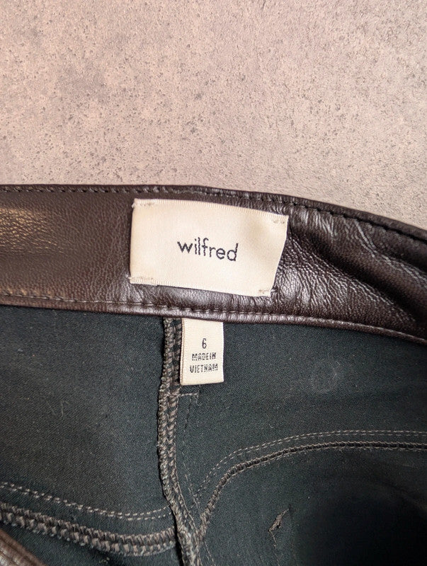 Wilfred Trousers Womens XS Extra Small Brown