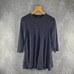 COS Mid Sleeve Length Black Top Size Small