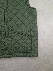 Vintage 1980s Beaver of Bolton Gilet Men's Large Body Warmer Green Country