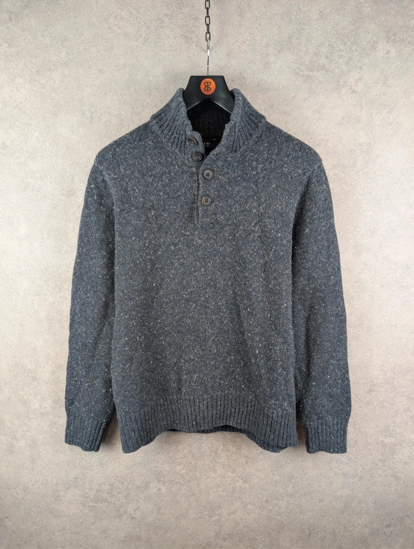Gap Jumper Mens Medium M Grey Pullover Knitted