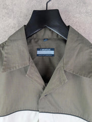 Camargue Shirt Mens M Medium Y2K Short Sleeve Green Skater