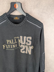 Pall Mall Jumper Mens M Medium Black Knitted Y2K