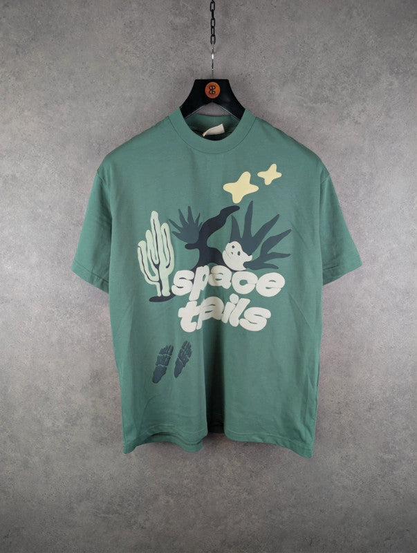 Broken Planet T-Shirt Mens Large L Green Short Sleeve
