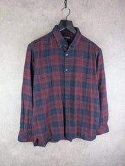 Charles Vögele Flannel Shirt Mens Extra XL Large Navy