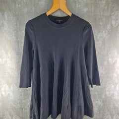 COS Mid Sleeve Length Black Top Size Small