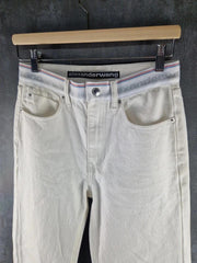 Alexander Wang Trousers Womens Small S White Denim Jeans