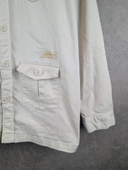 Adidas Jacket Mens Large L Ivory Mohammed Ali Utility Style