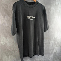 Shaka Wear Acid Wash Heavy Cotton T-Shirt Short Sleeve Mens Medium Black