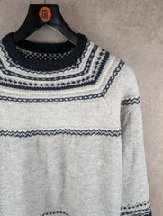 Esmara Knitted Jumper Womens XL Extra Large Grey Blue Pullover Knitted