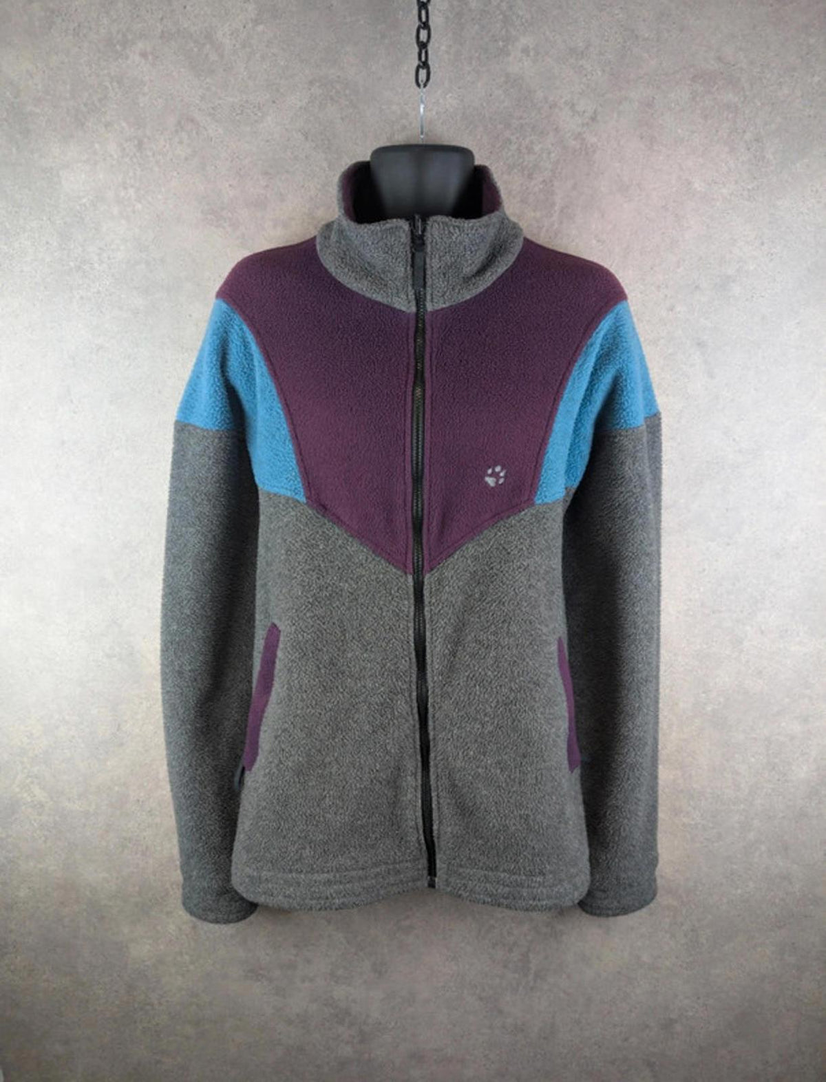 Jack Wolfskin Jumper Mens Extra Large XL Vintage Full Zip Fleece