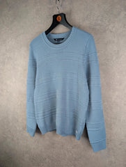 Crew Clothing Company Jumper Womens L Large Blue Knitted Pullover