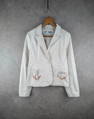 Immortelle Jacket Womens Medium M Cream Y2K