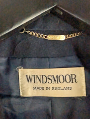Windsmoor Jacket Womens M Medium Navy Wool Blazer Vintage