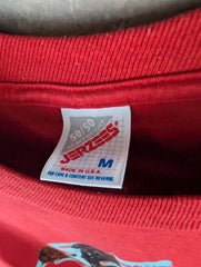 Jerzees Dog Print T-Shirt Mens M Medium Red Dachshund