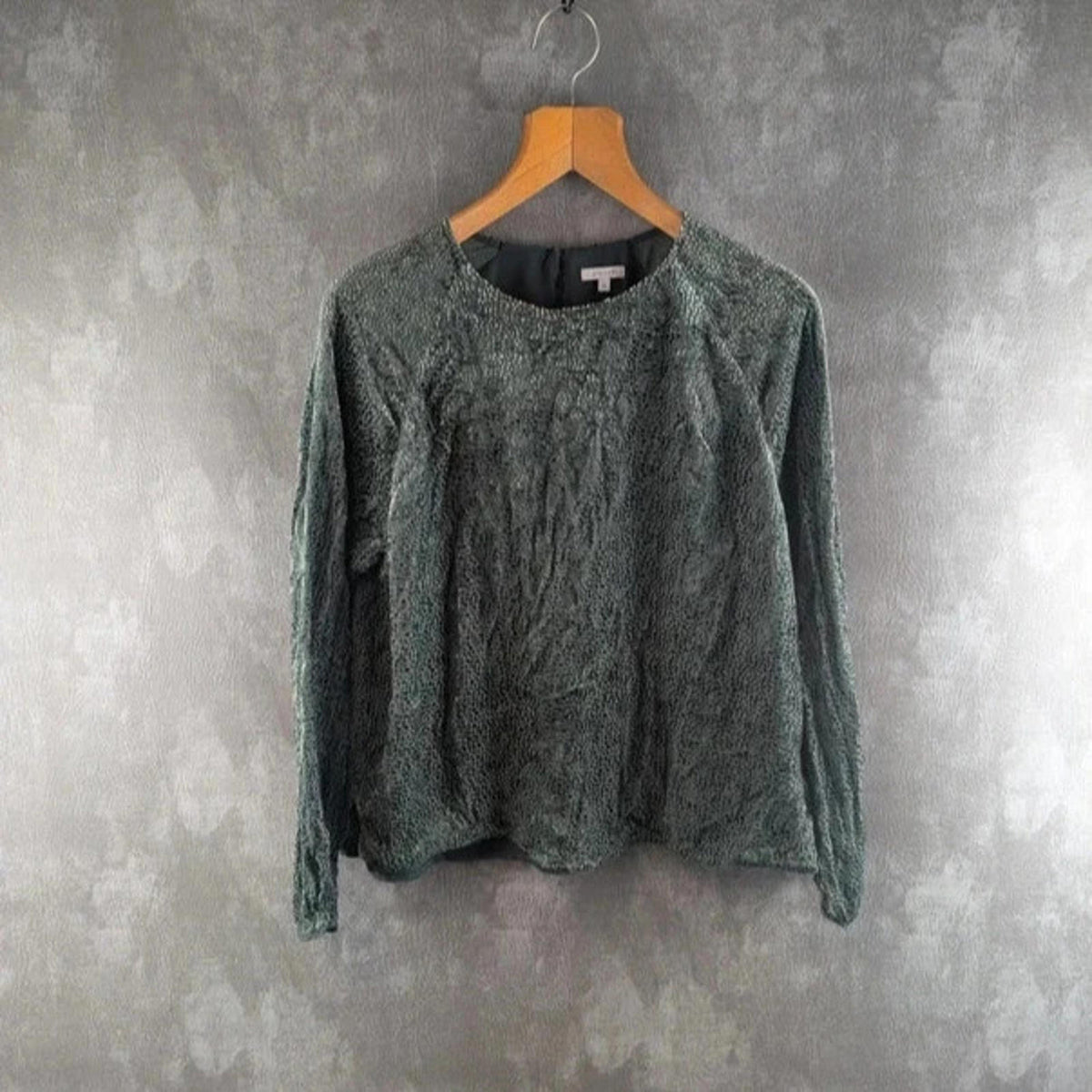 Jigsaw Tope Womens Medium M Green Long Sleeve
